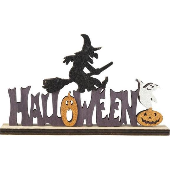MICA Living Schriftzug Halloween - aus Holz - ca. 21,5 x 4 x 13,5 cm