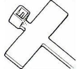 Actual product image VR-Technics Marking cable tie 100 x 2.5mm (Plastic cable ties, 100 mm, 100 pcs.)