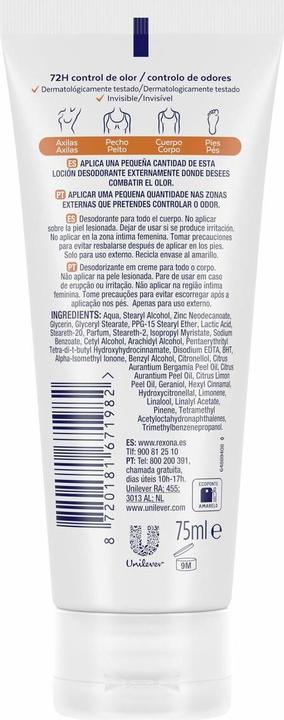 Image du produit Rexona Déodorant tout corps (Crème, 75 ml)