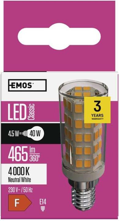 Produktbild Emos Classic (E14, 4.50 W, 465 lm, 1 x, F)