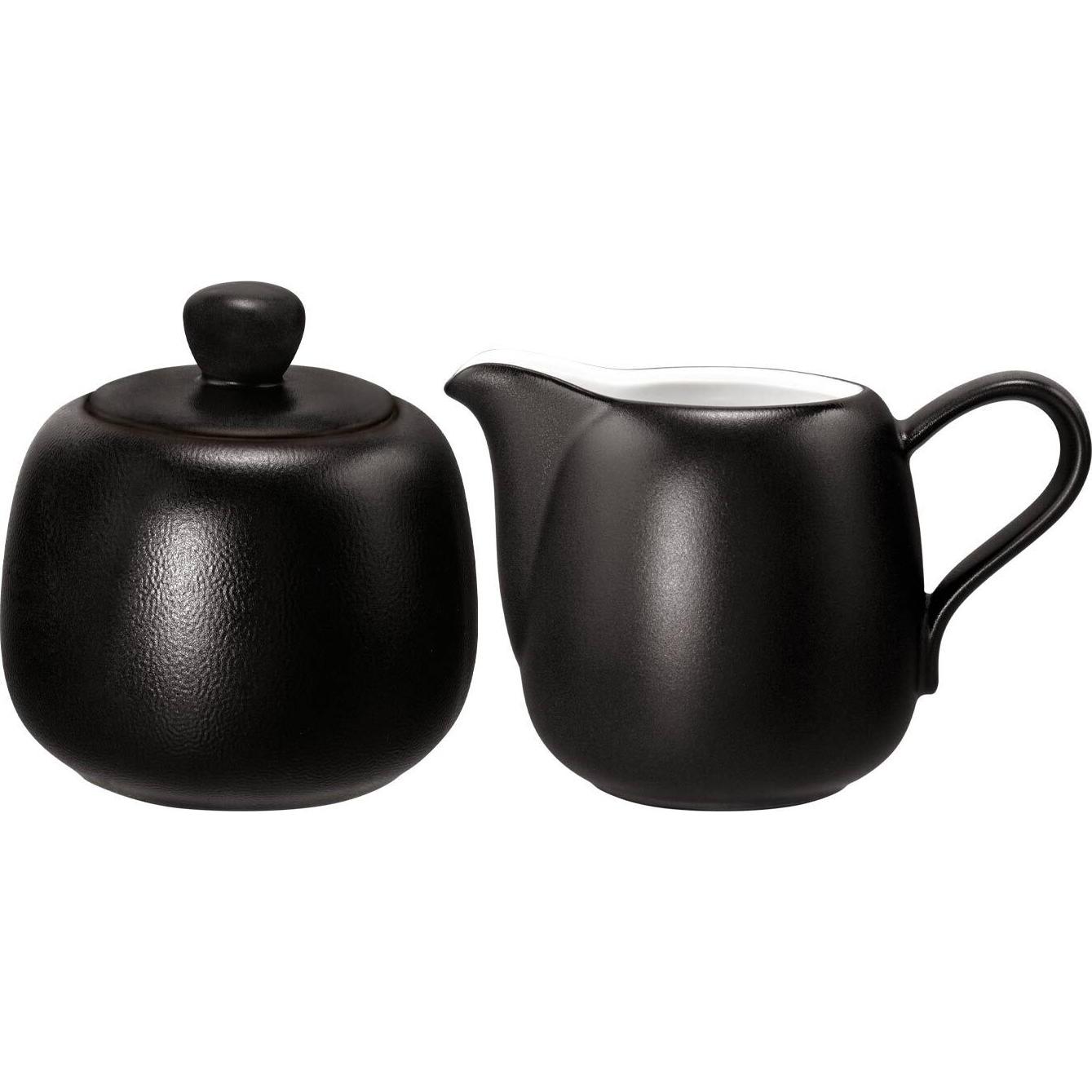 Seltmann, Milchkanne, Liberty Velvet Black Milch- & Zucker-Set (0.26 l)