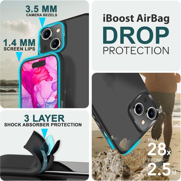 Produktbild Nalia Hybrid Hülle Matt Transparent Frosted (Apple iPhone 15 Plus)