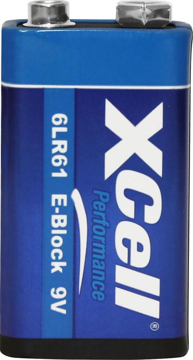 Produktbild XCell 10er-Set Batterie 9V-Block, 6LR61, Performance Alkaline, 9V (10 Stk., 9V Block)
