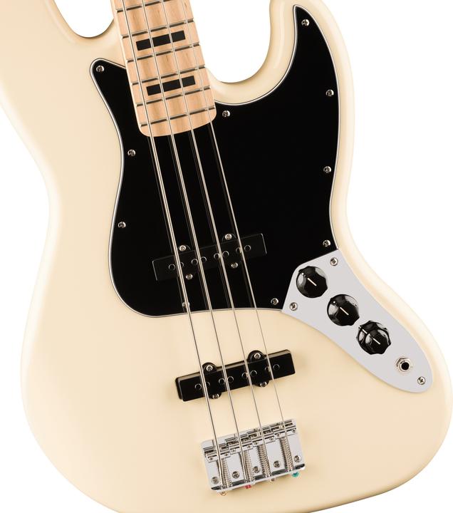 Actual product image Squier Affinity Active Jazz Bass Electric Bass, Olympic White (Electric guitar)