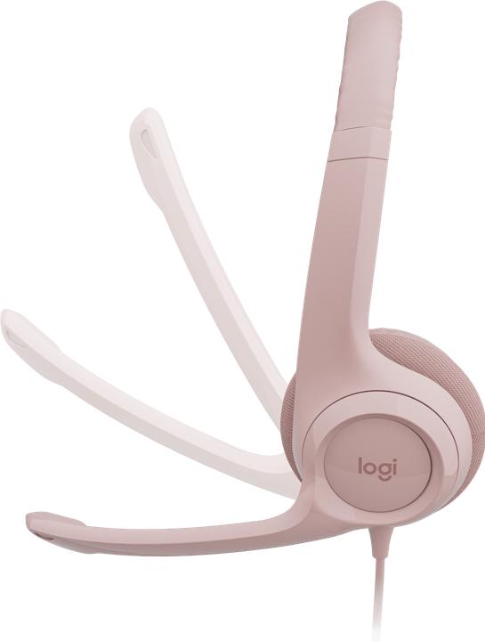 Actual product image Logitech Wired H390 headset - ROSE - USB (Cable, USB-A)