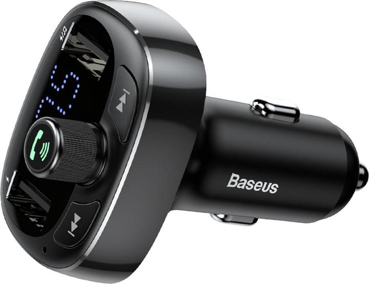 Actual product image Baseus Transmitter FM T-typed S-09 Bluetooth (black)