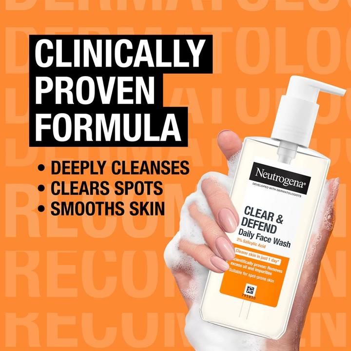 Actual product image Neutrogena Clear & Defend Daily Face Wash (Cleansing gel, 200 ml)