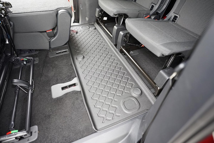 Image du produit Aristar Tapis de sol tous temps pour VW Caddy Maxi de 2020 à aujourd'hui (3ème rangée de sièges) (1 jeu de 3 tapis de sol)