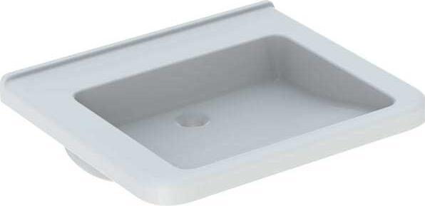 Actual product image Geberit Renova Nr. 1 Comfort, washbasin, accessible by wheelchair,650x550 mm, without tap hole, without (550 mm, 650 mm)