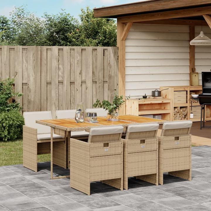 Produktbild vidaXL Garten Essgruppe (165 x 106 x 73 cm)