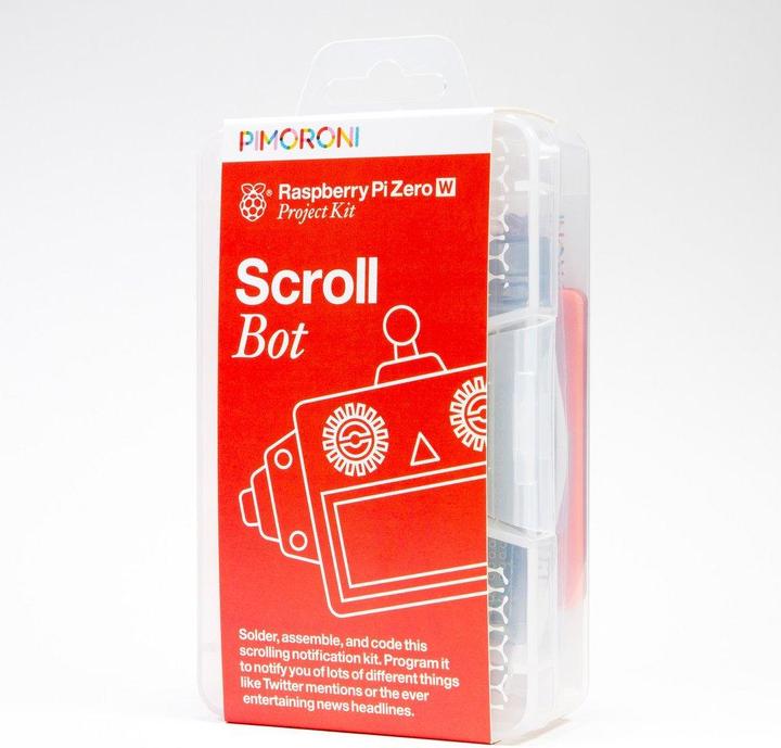 Image du produit Pimoroni Kit de projet Raspberry Pi Zero W - Scroll Bot