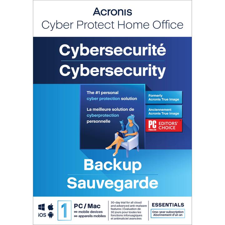 Produktbild Acronis Cyber Protect Home Office Essentials - Abonnement-Lizenz (1 Jahr) (1 User, 12 Monate)