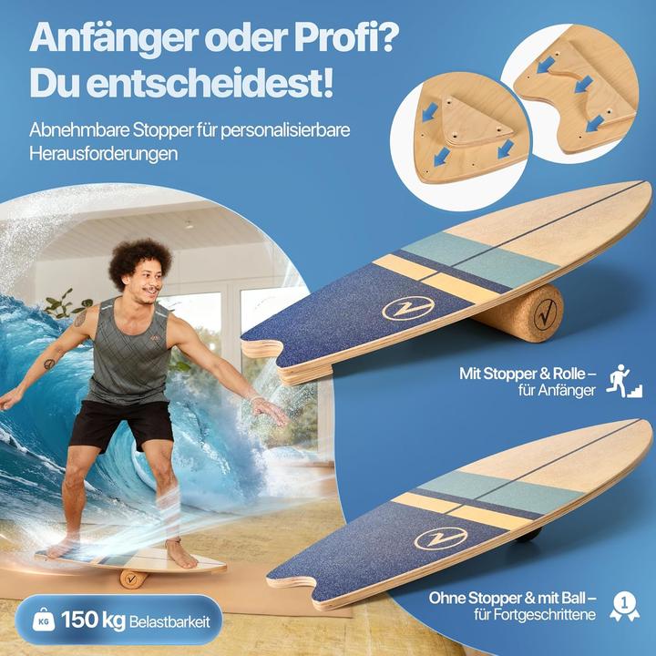 Image du produit Valuents Balance Board in Surfboard-Form