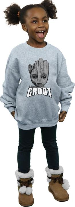 Immagine prodotto Guardians Of The Galaxy Groot Face Felpa Ragazze (152, 158)