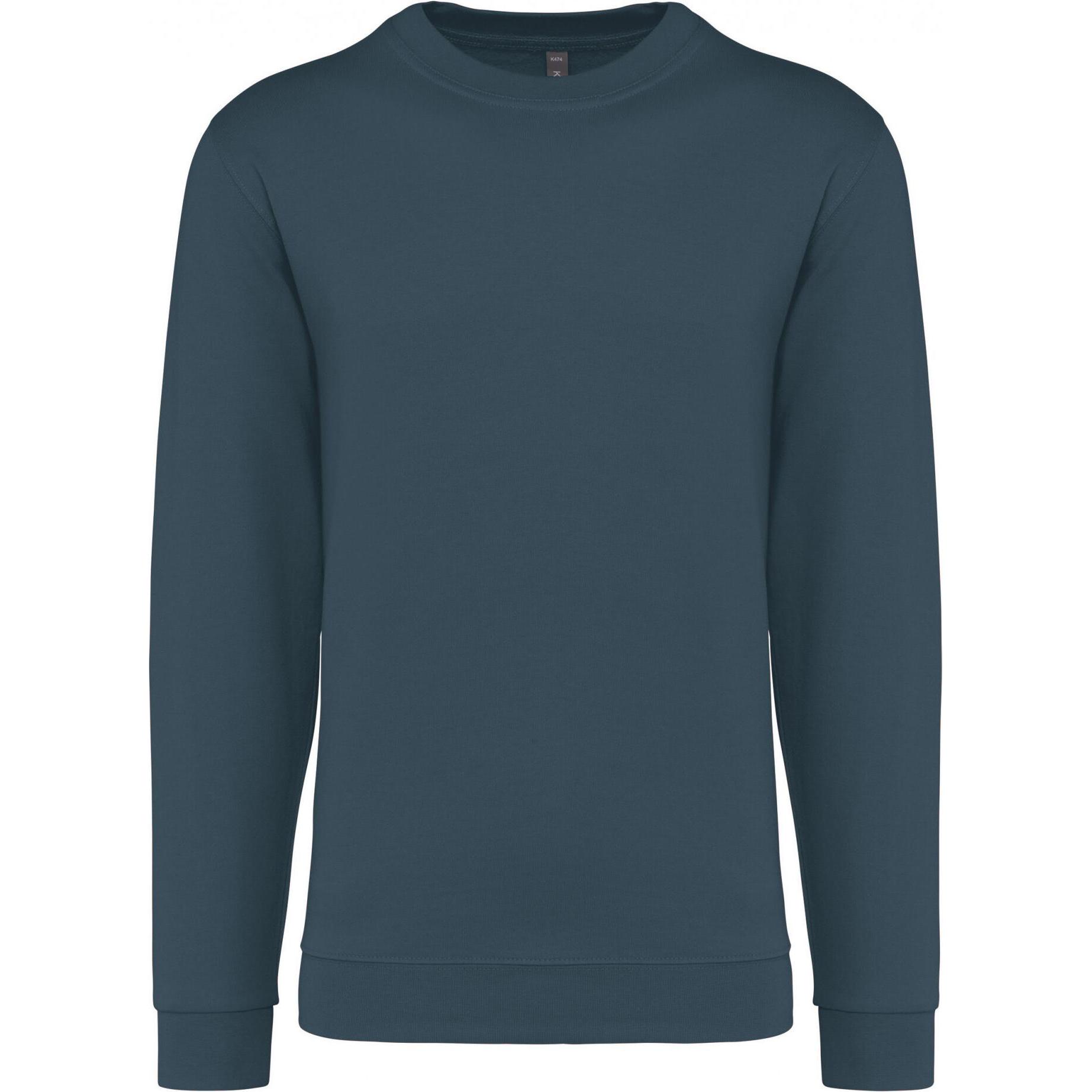 Kariban, Pullover, Sweatshirt mit Rundhalsausschnitt, Blau, (XS)