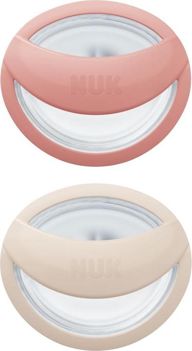 NUK Schnuller Schnuller 2er Pack MommyFeel - Silikon 0-9 M - Blush (2 x, ab Geburt)