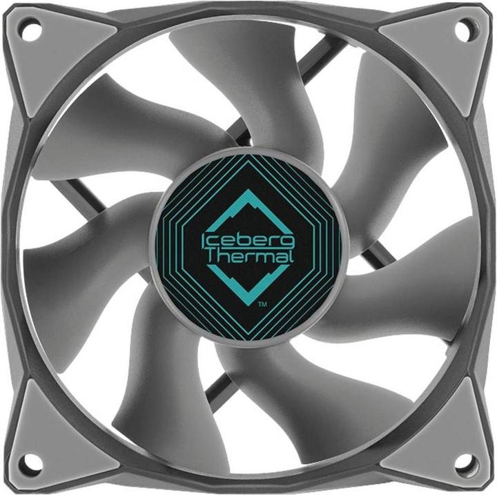 Produktbild Iceberg Thermal IceGALE Computergehäuse Ventilator 8 cm Grau 1 Stück(e) (80 mm, 1 x)