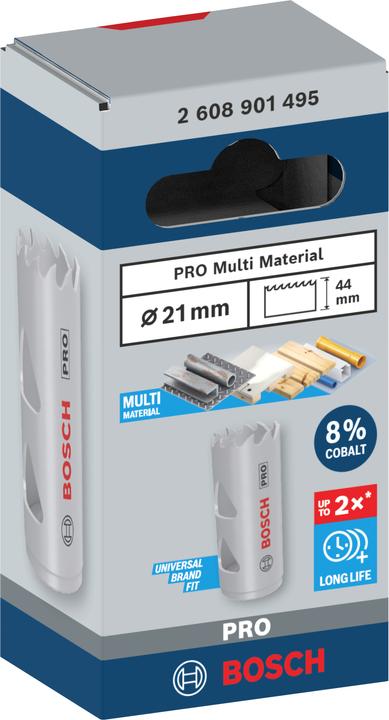 Actual product image Bosch Professional Zubehör PRO Multi material hole saw, 21 mm, with thread (21 millimetres)