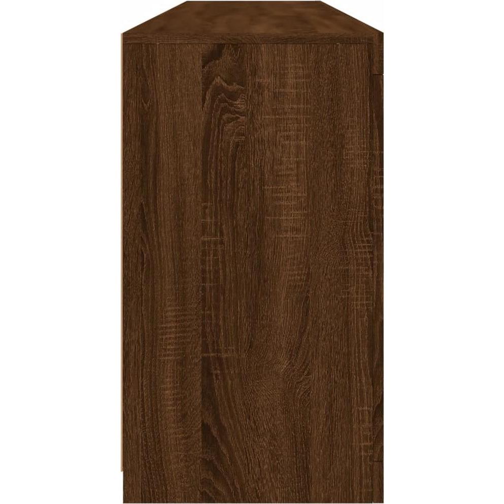 Thumbnail - VidaXL, Kommode + Sideboard, Sideboard mit LED-Leuchten Braun Eichen-Optik 162x37x67 (162 x 37 x 67 cm)