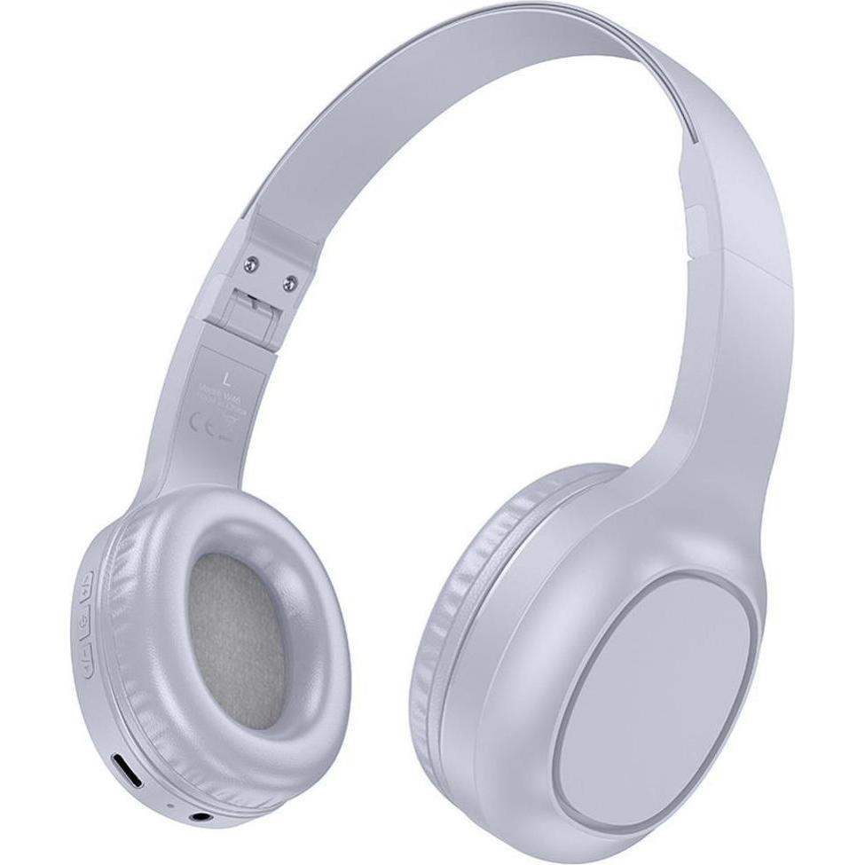 Hoco Cuffie wireless Cuffie wireless W46 blu chiaro grigio (Senza fili), Cuffie, Grigio