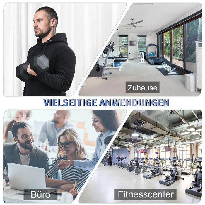 Image du produit Swisshandel24 Haltère hexagonal haltère en fonte haltère en caoutchouc poignée d'haltère poids moletés métal (1 x 15 kg)