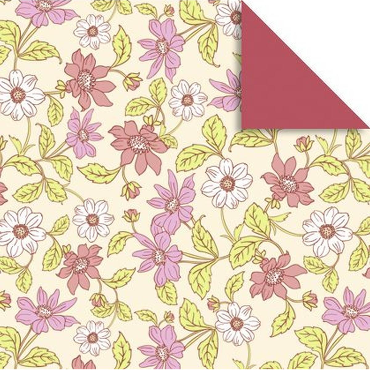 Ursus, Bastelpapier, Faltblätter Florentine Anemonen 80g/qm 15x15cm VE=65 Blatt Motiv 01 (80 g/m², 1 x)