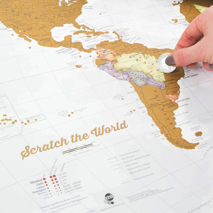 Actual product image Maps International Scratch the World