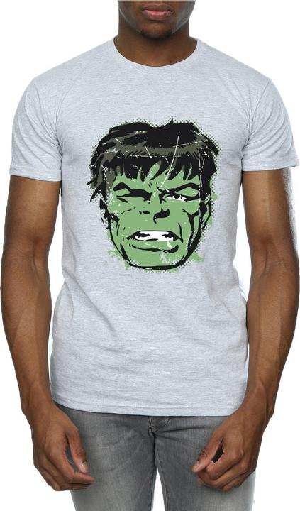 Immagine prodotto Incredible Hulk Distressed Face Maglietta Uomo (S)