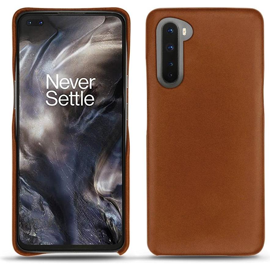 Thumbnail - Noreve Lederschutzhülle (OnePlus Nord), Smartphone Hülle, Braun