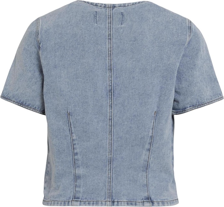 Produktbild Rouge Edit Denim Oberteil mit kurzen Ärmeln (38)