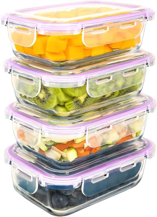 Produktbild LG Luxury & Grace 4er Glas Frischhaltedosen-Set, luftdicht (0.60 l)