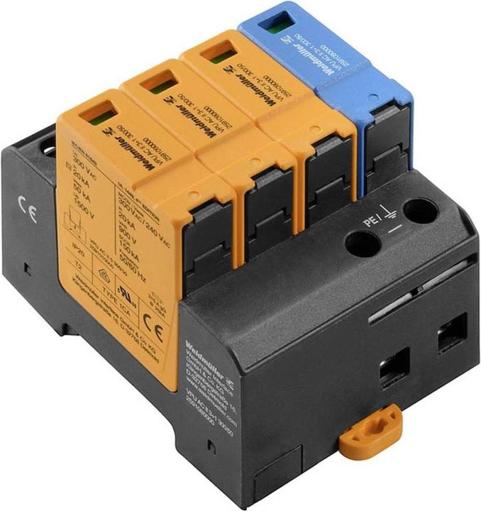 Productafbeelding Weidmüller Overspanningsbeveiliging type 2 3+1 300/50 TN-C-S, TN-S, TT 2591080000