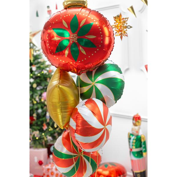 Thumbnail - Partydeco Alu-Ballon - Weihnachtskugel (45cm)