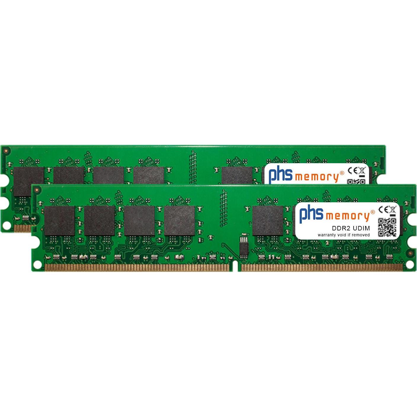 PHS-memory 4GB (2x2GB) Kit RAM Speicher für Acer Aspire G7700 DDR2 UDIMM 800MHz PC2-6400U (Acer Aspire G7700, 2 x 2GB), ...
