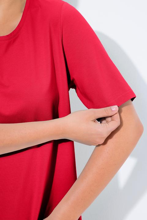 Immagine prodotto Ulla Popken T-shirt dal taglio svasato con scollo a girocollo e mezze maniche (62)