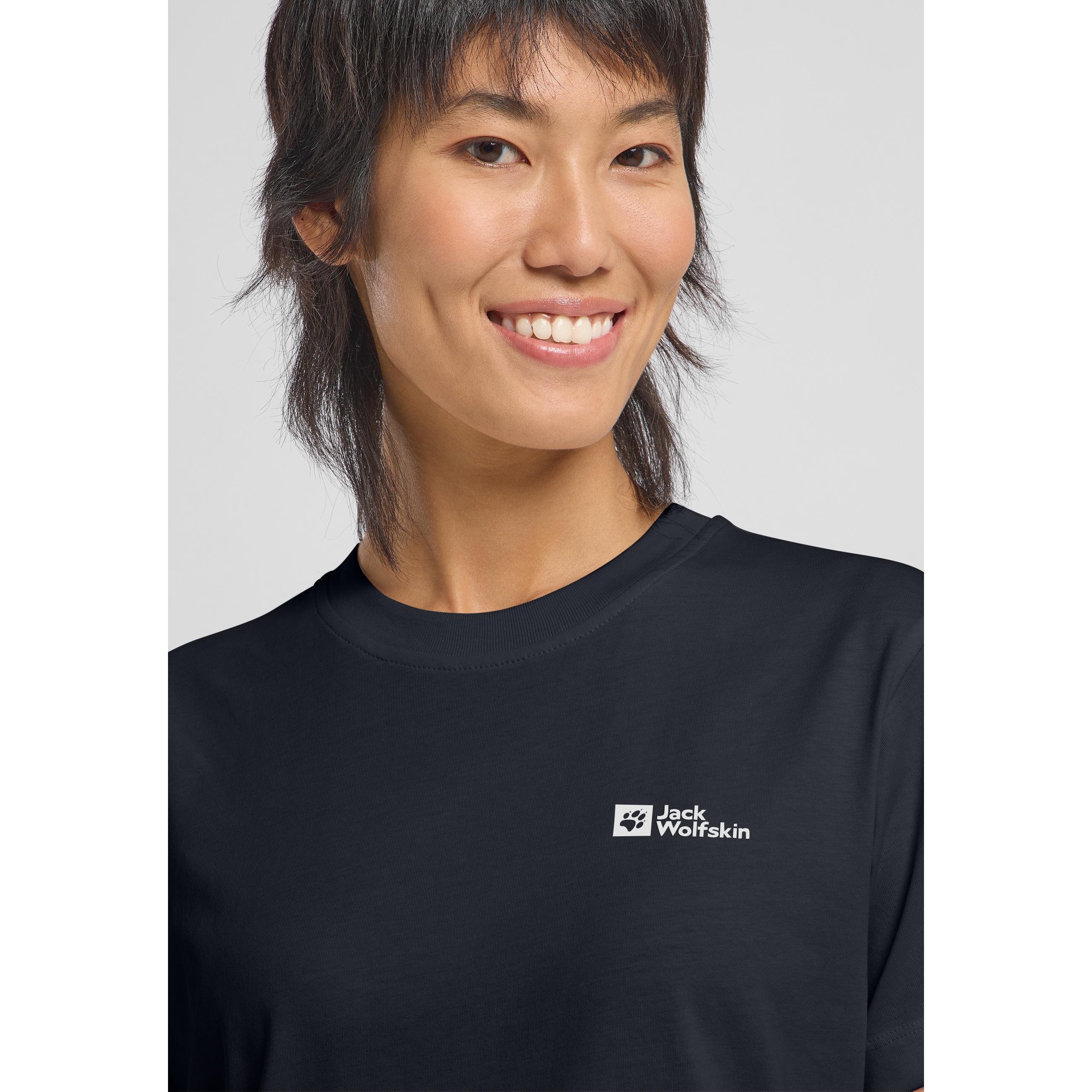 Thumbnail - Jack Wolfskin, Damen, Sportshirt, Essential T W (XXL), Blau, XXL