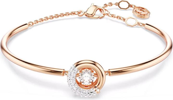 Swarovski Bracciale Dextera taglio rotondo in oro rosa bianco (17 cm, Metallo)