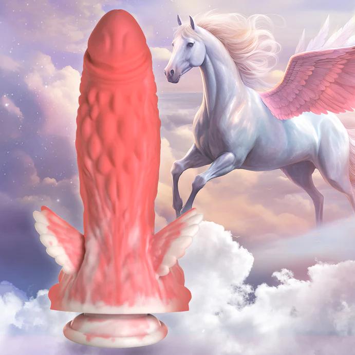 Actual product image Creature Cocks Pegasus - Pecker Winged Silicone Dildo
