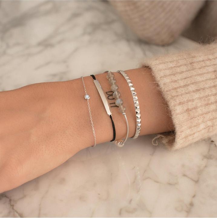 Immagine prodotto Glanzstücke München Argento da donna in argento topazio 17,0 cm di lunghezza base + 3,0 cm di estensione - 11182 (17 cm, Argento)