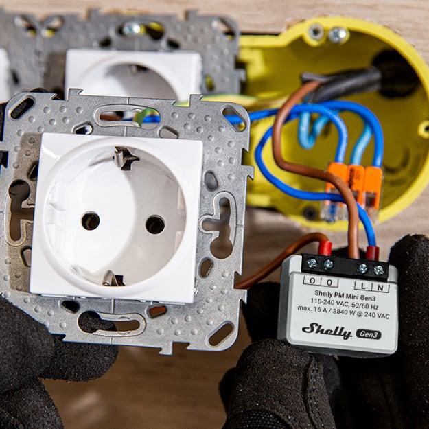 Image du produit Shelly PM Mini Gen3 x2 (Actionneur de commutation)