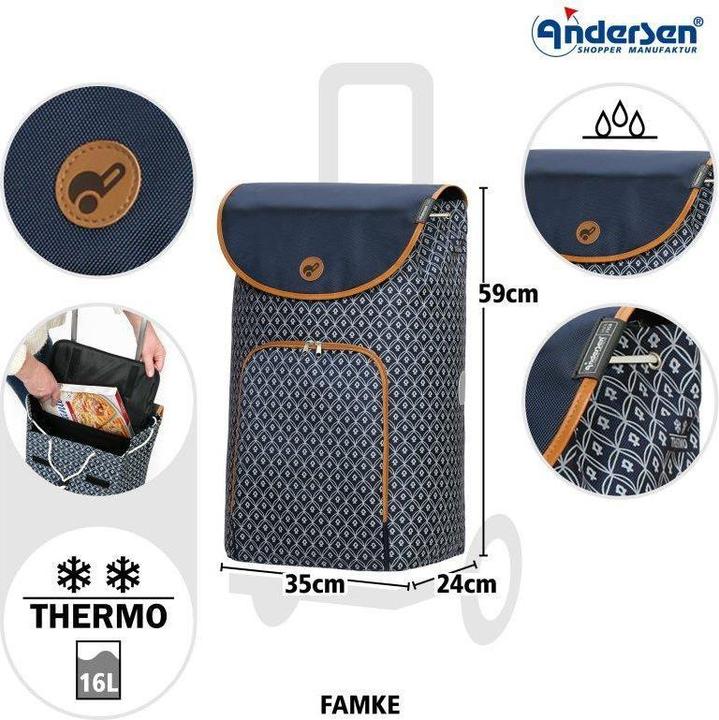 Produktbild Andersen Unus Shopper Famke Einkaufstrolley 59 cm