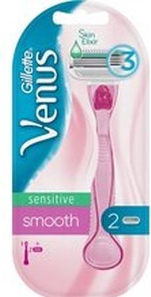 Actual product image Gillette Venus Gillette - Venus Sensitive Smooth - Women's razor + 2 heads (L)