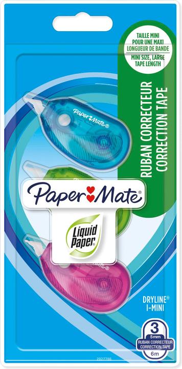 Paper Mate Rouleau correcteur Dryline Mini 3pcs /6m