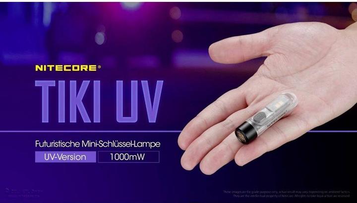 Immagine prodotto Nitecore Portachiavi UV TIKI (5.50 cm, 300 lm)