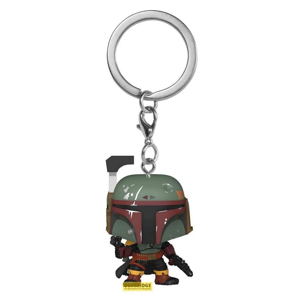 Funko, Schlüsselanhänger, Portachiavi Pop! Book Of Boba Fett , Boba Fett, Mehrfarbig