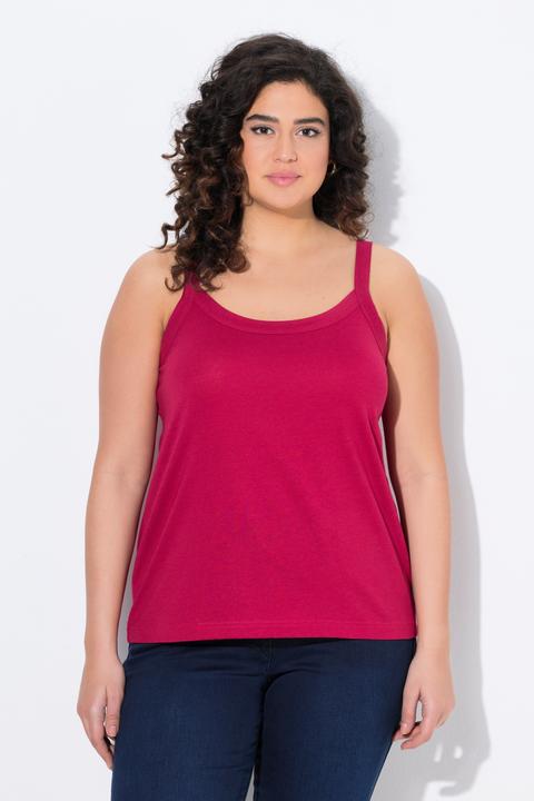 Immagine prodotto Ulla Popken Top smanicato con modal, scollo rotondo e spalline sottili (54)