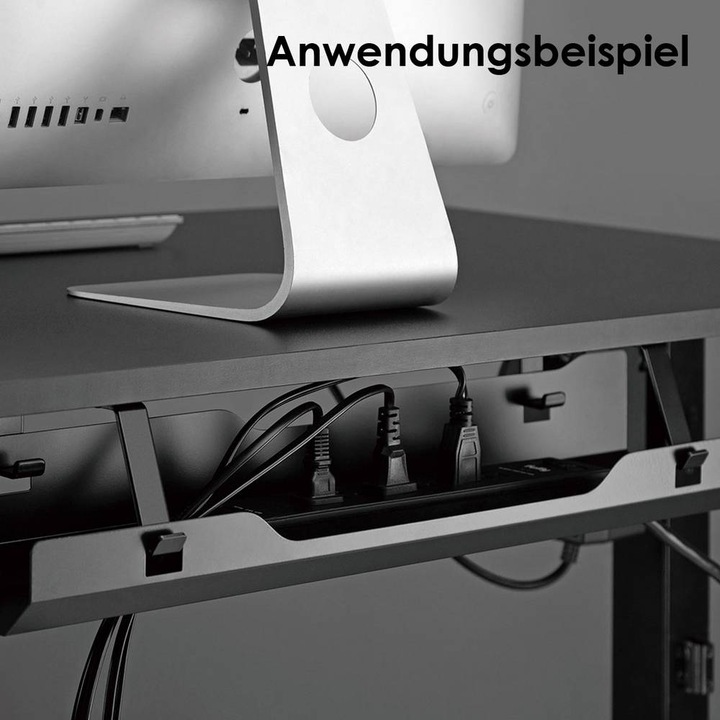 Produktbild myWall Schreibtisch-Kabelmanagment (Kabeldurchlass, 60 cm)