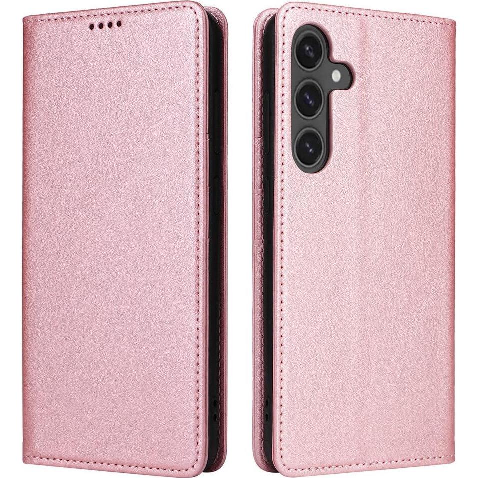 Cover-Discount Galaxy S25 FE - Vintage Flip Case (Samsung Galaxy S25 FE), Cover smartphone, Rosa