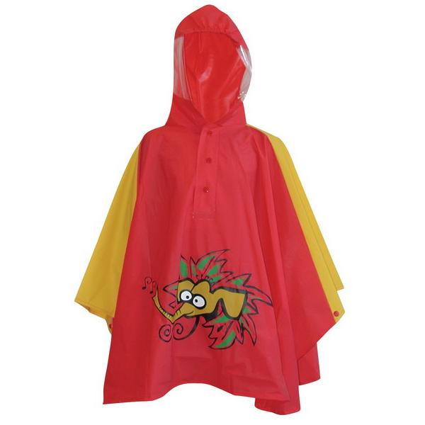 Fastrider, Jungen, Velojacke, Kinder Poncho Red Olifant mit einer Kapuzengrösse 92 (92), Rot, 92