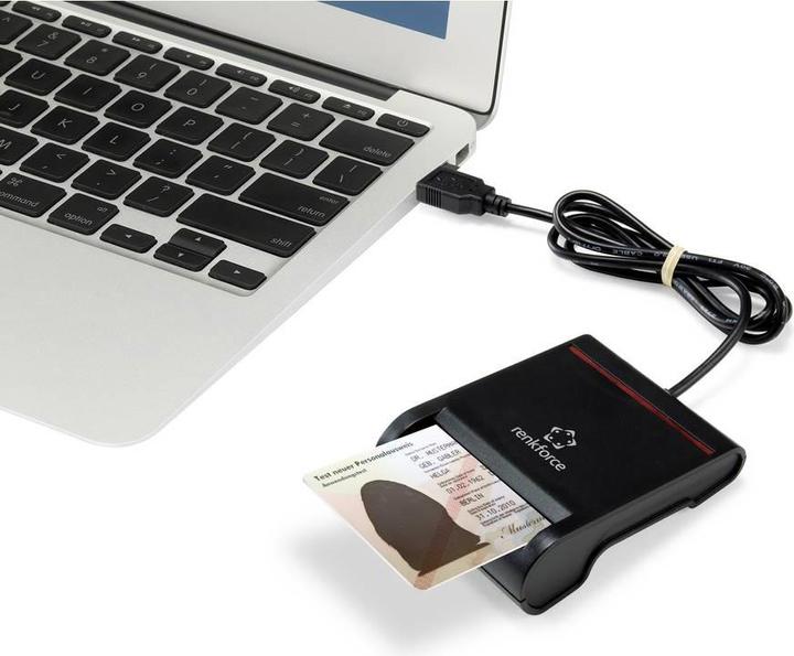 Productafbeelding Renkforce RF-SCR-100 ID-kaartlezer (USB 2.0)